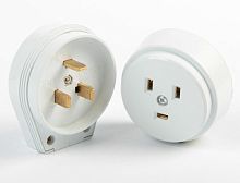 Разъем для электроплит накладной Smartbuy РШ-ВШ 32А 2P+PE 230В белый картинка 